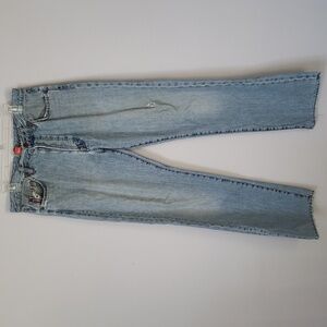 Hugo Boss Jeans Mens 32x32 Distressed Button Fly Denim Classic Straight Leg